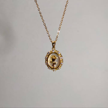 Statement Rose necklace