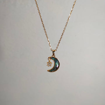 Moon Star Pendant Necklace