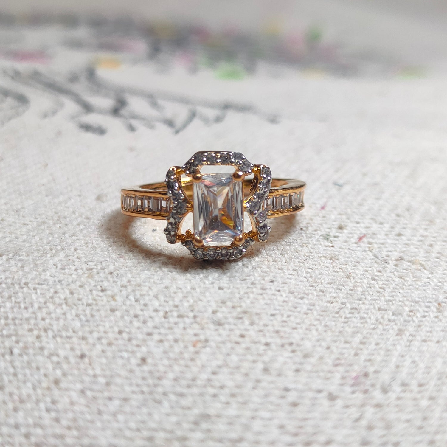 Halo Gemstone Rings